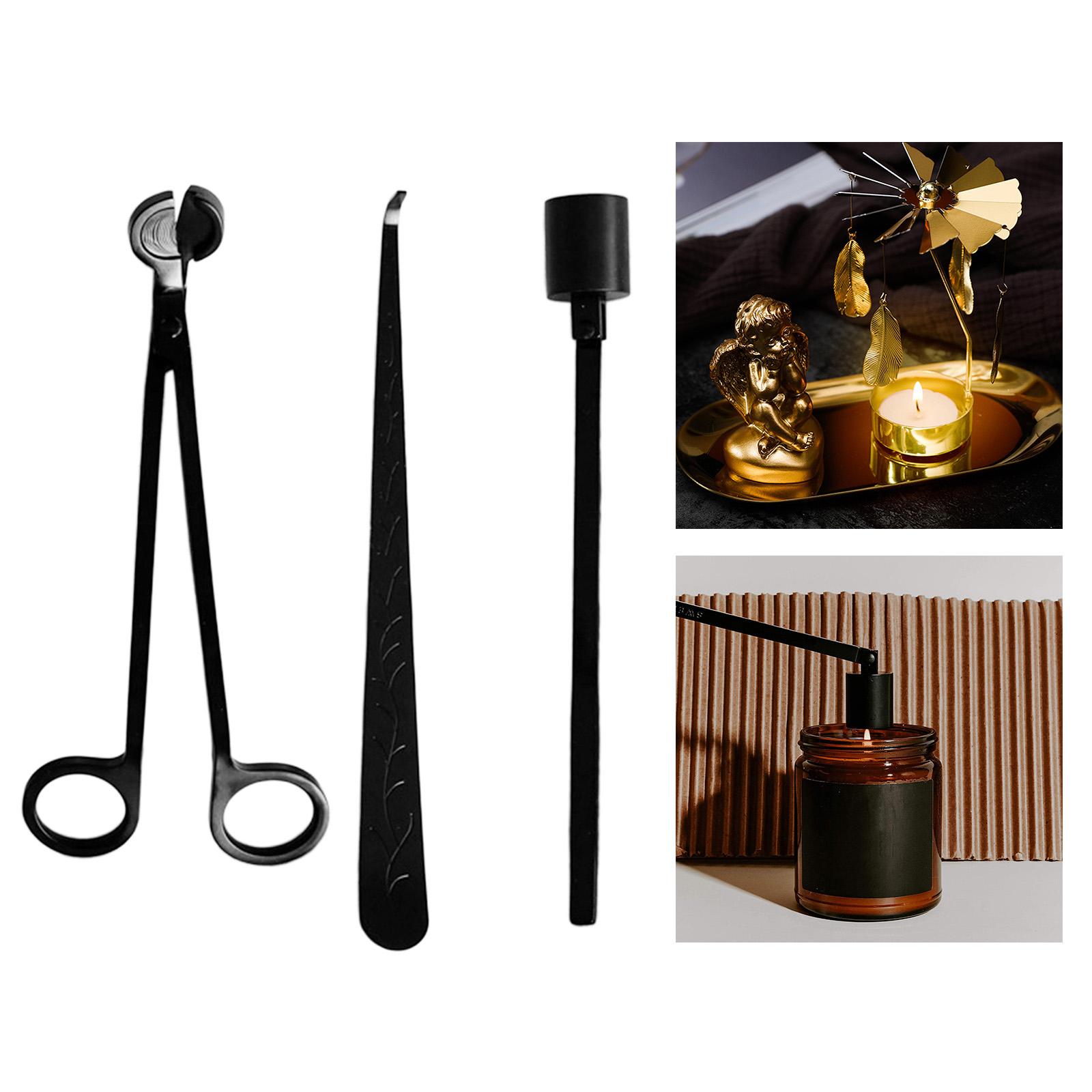 Wick Dipper Tool - 3개 세트 블랙 캔들 윅 스너퍼